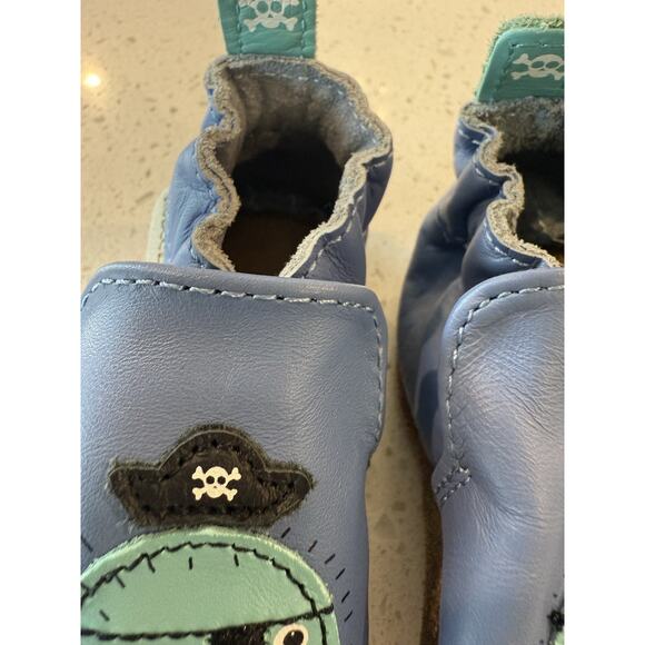 Robeez Soft‎ Soles Pirate Navy Blue Shoes Ages 0-6 Months - Picture 3 of 6